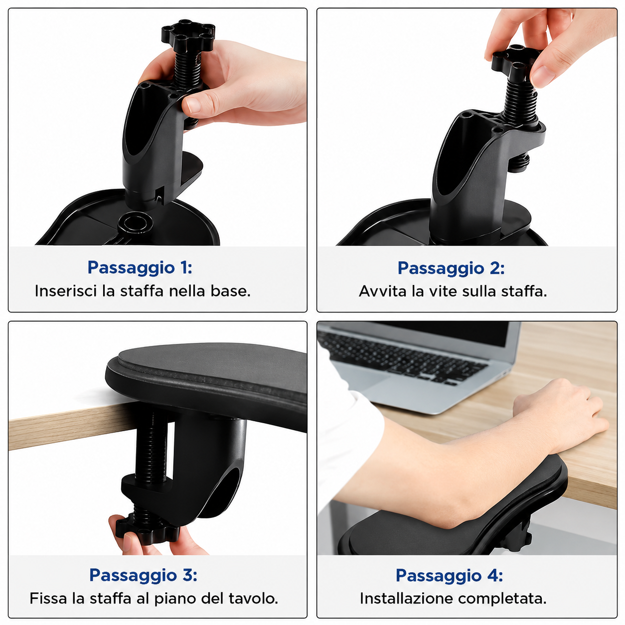 Bracciolo Ergonomico da Scrivania