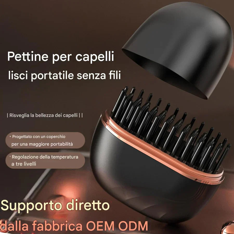 Spazzola Lisciante Portatile USB