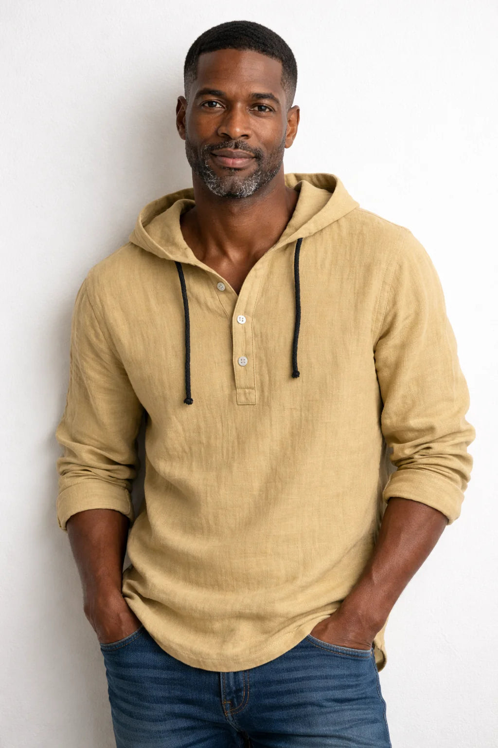 Camicia in Lino con Cappuccio